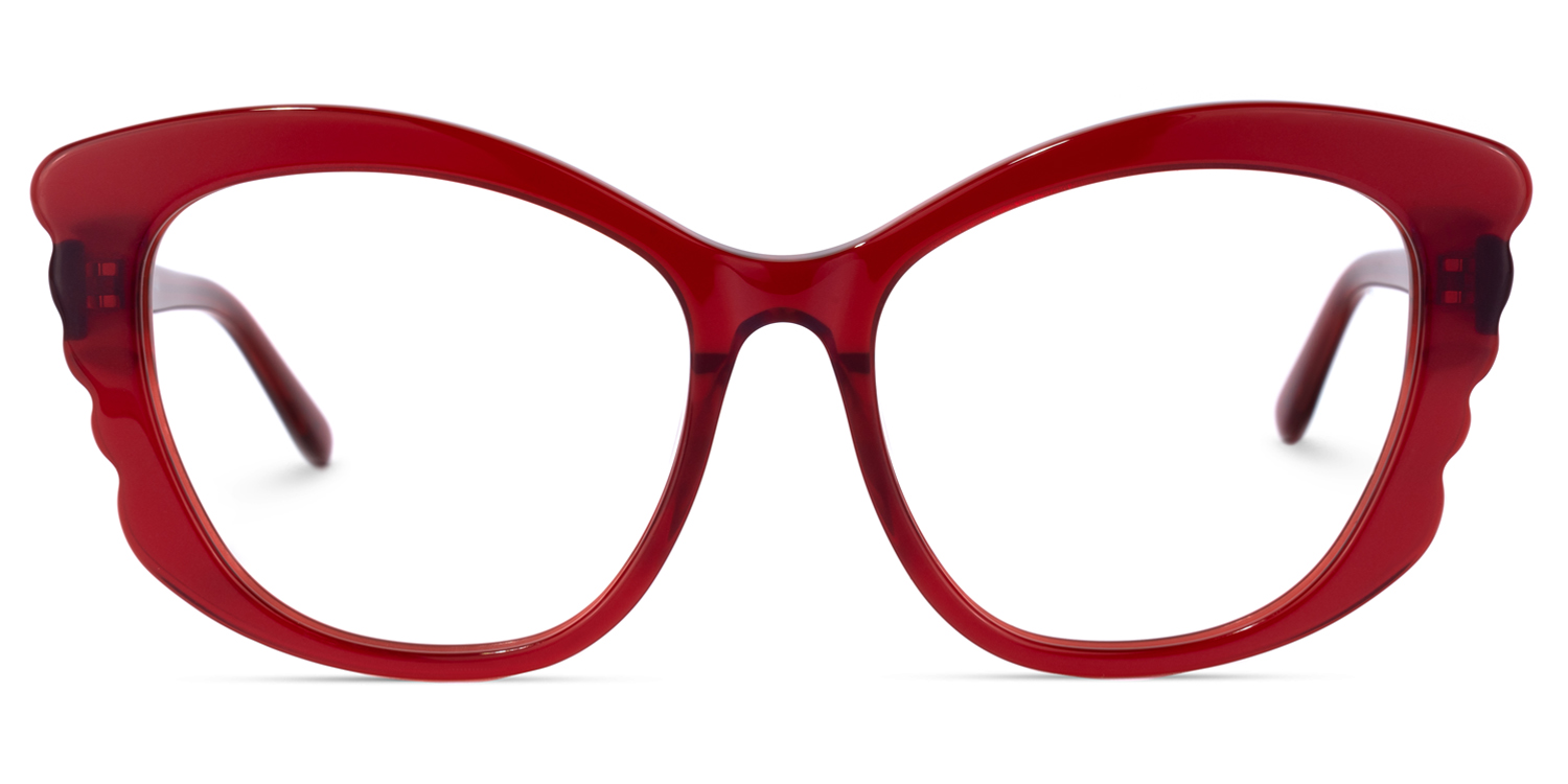 Irina Cateye Red Glasses | ZEELOOL UK0