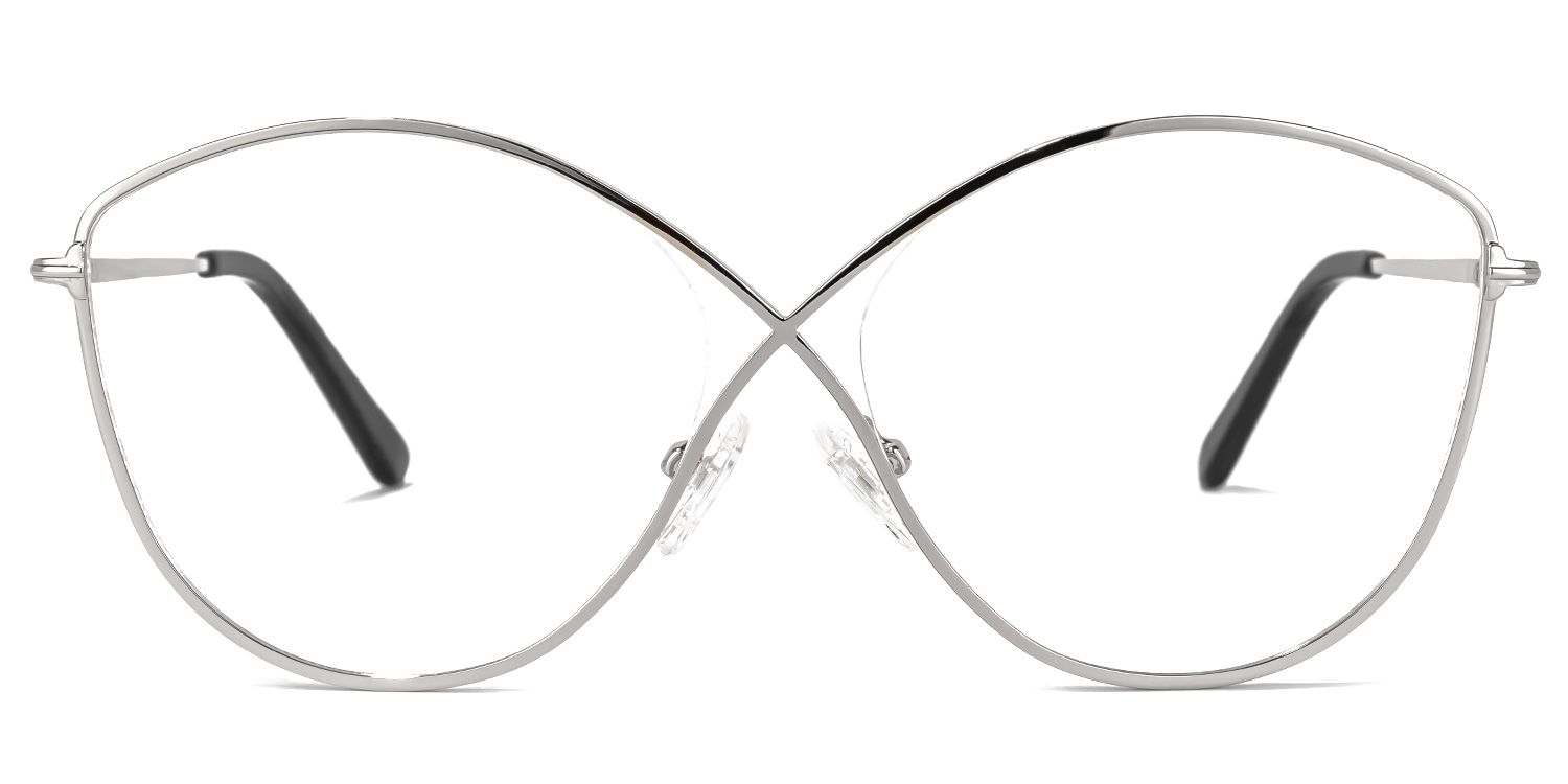 Garcia Geometric Silver Glasses | ZEELOOL UK0
