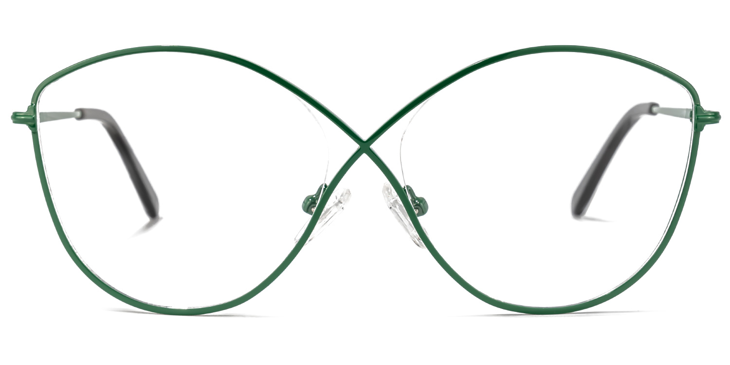 Garcia Geometric Green Glasses | ZEELOOL UK0
