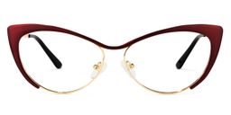 Ellen Cateye Red Glasses0