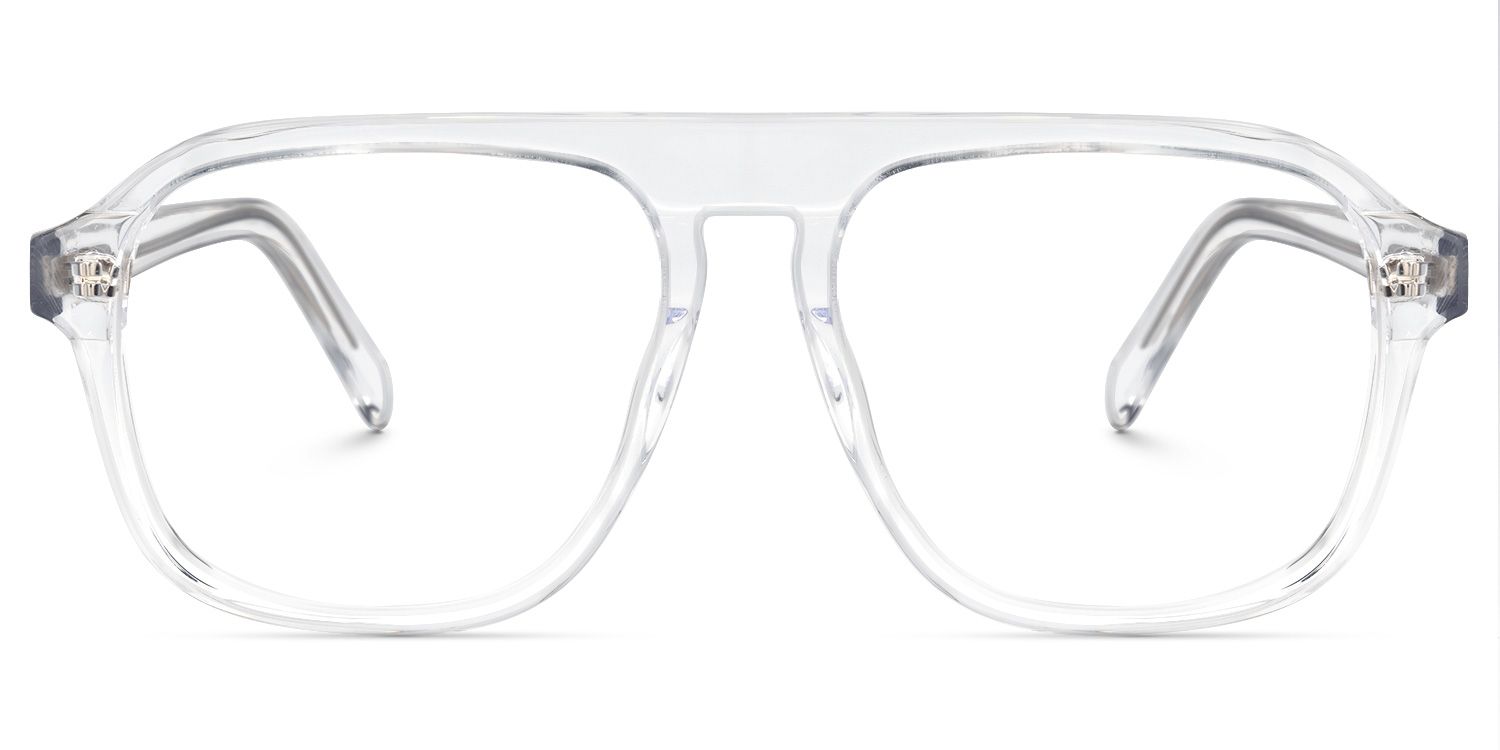 Shane Geometric Clear Glasses | ZEELOOL UK0