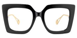 Qatar Square Black Glasses0