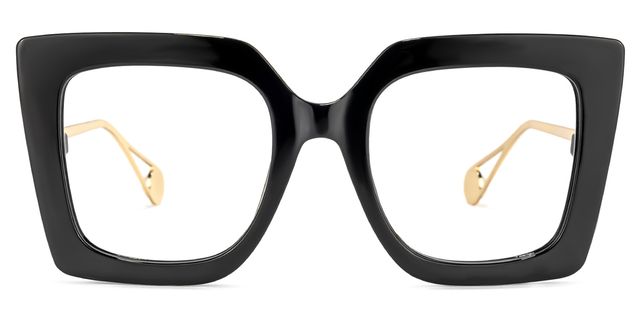 Qatar Square Black Glasses