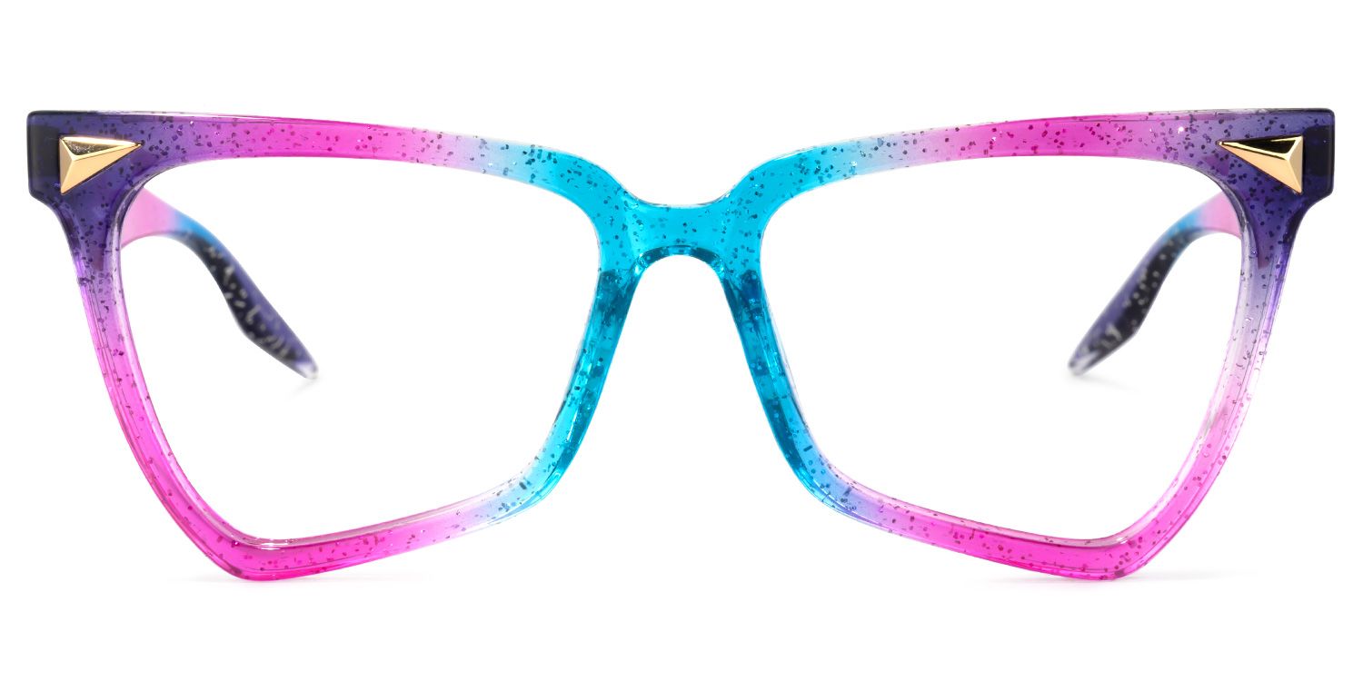 Geometrical Rainbow Eyeglasses | ZEELOOL UK0