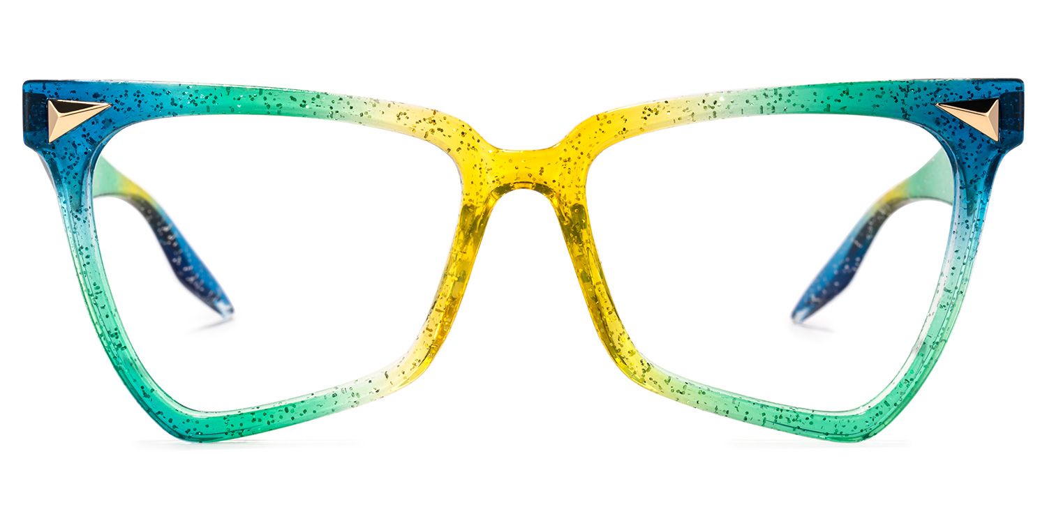 Geometrical Rainbow Eyeglasses | ZEELOOL UK0