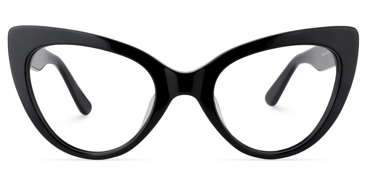Claudette Cat Eye Black Glasses