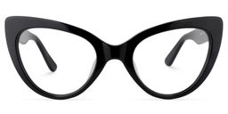 Claudette Cat Eye Black Glasses0