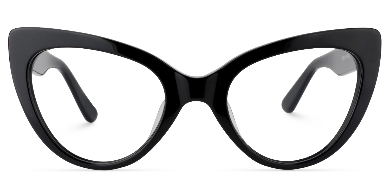 Claudette Cat Eye Black Glasses