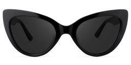 Claudette Cat Eye Black Sunglasses0