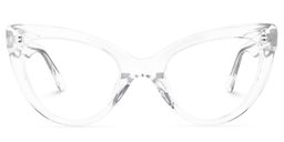 Claudette Cat Eye Clear Glasses0