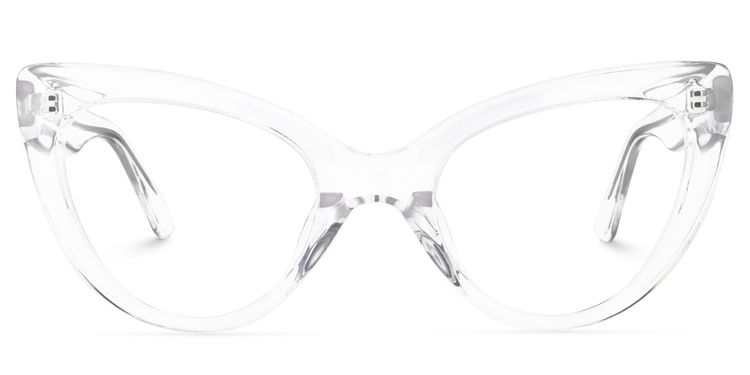 Claudette Cat Eye Clear Glasses
