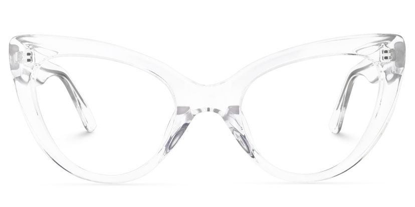 Claudette Clear Cat eye Glasses