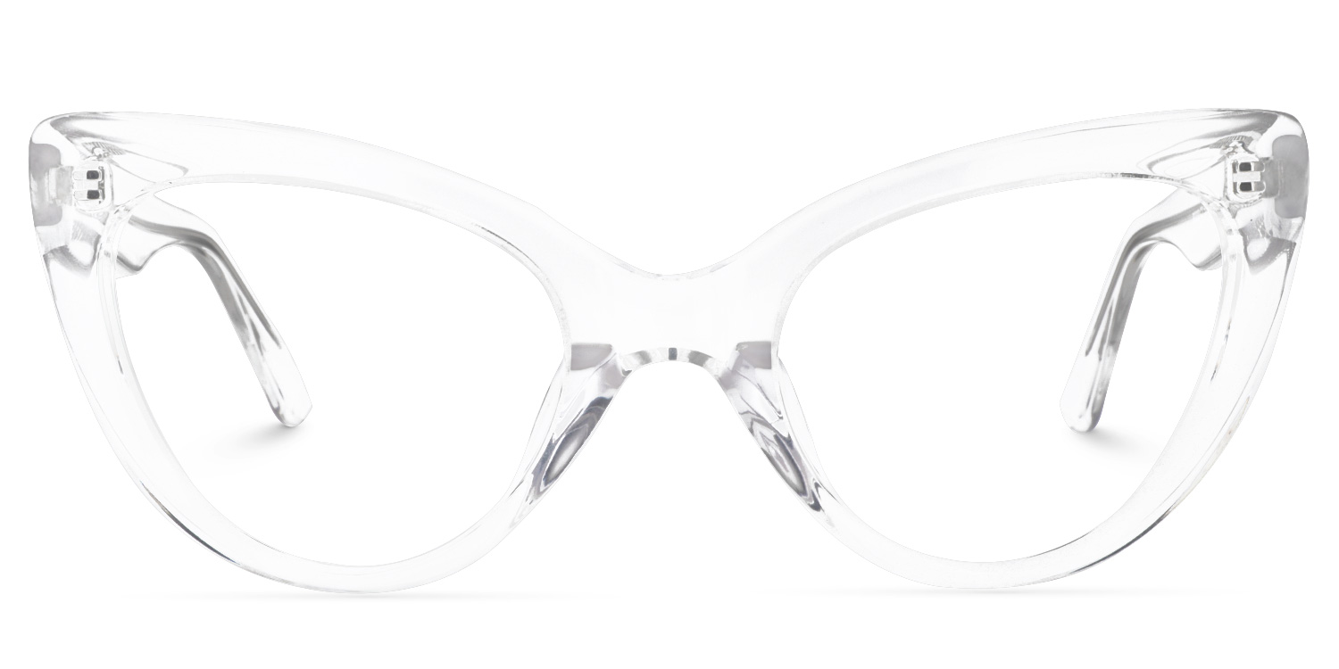 Claudette Cat Eye Crystal Glasses