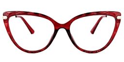 Lucas Cateye Red Glasses0
