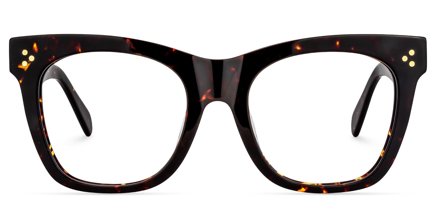Gordon Rectangle Tortoise Frame Glasses | ZEELOOL UK0