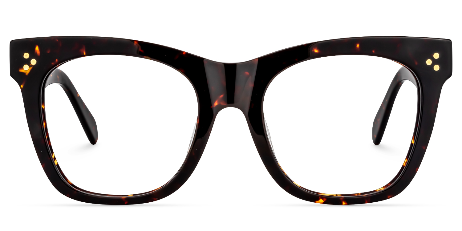 Gordon Rectangle Tortoise Frame Glasses | ZEELOOL UK0