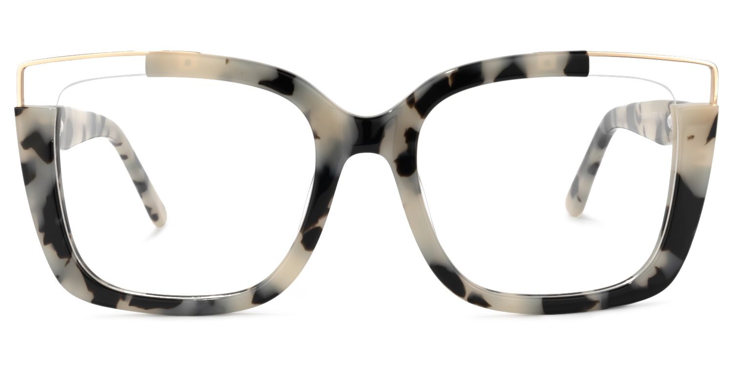 Dortch Square Light-Tortoise Frame Glasses | Zeelool0
