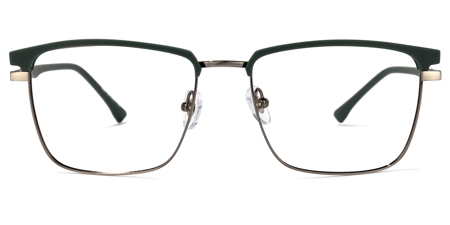Kierriah Browline Dark-Green Glasses | ZEELOOL UK0