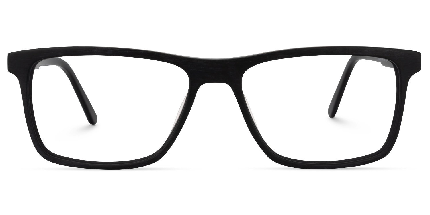 Daniel Rectangle Black Glasses