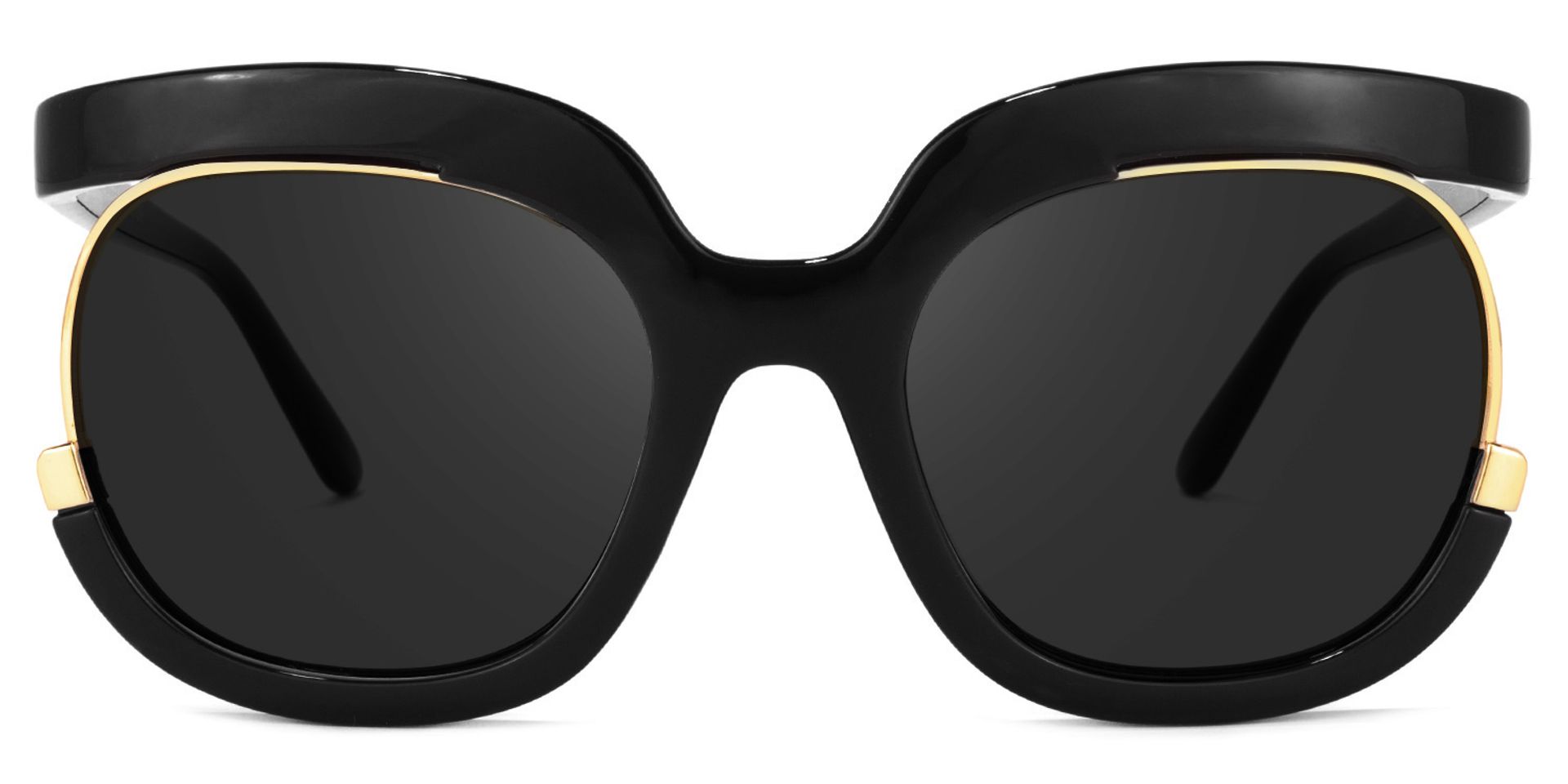 Darice Round Black Sunglasses | ZEELOOL UK0