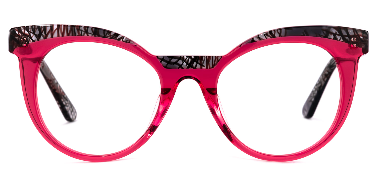Lismary Cateye Pink Glasses | ZEELOOL UK0