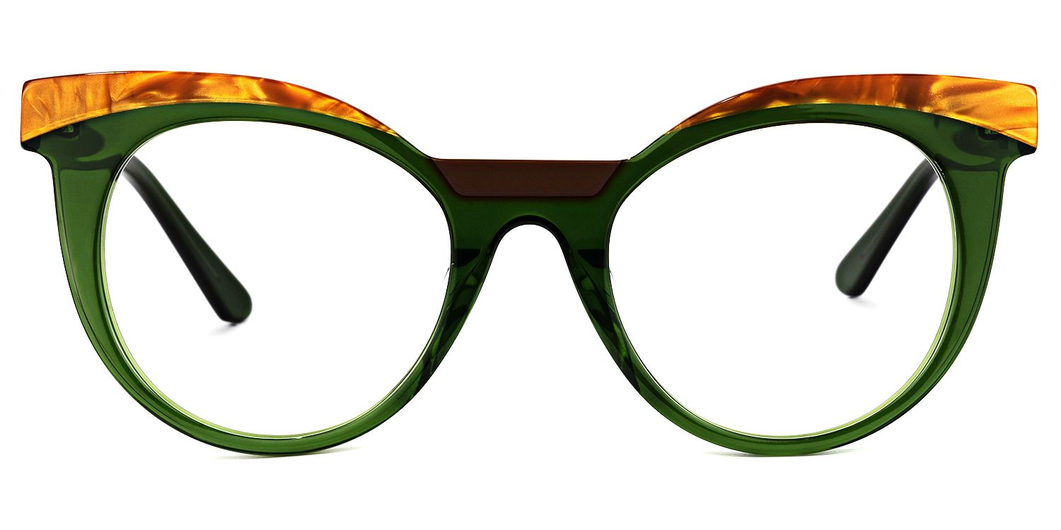Lismary Cateye Green Glasses | ZEELOOL UK0