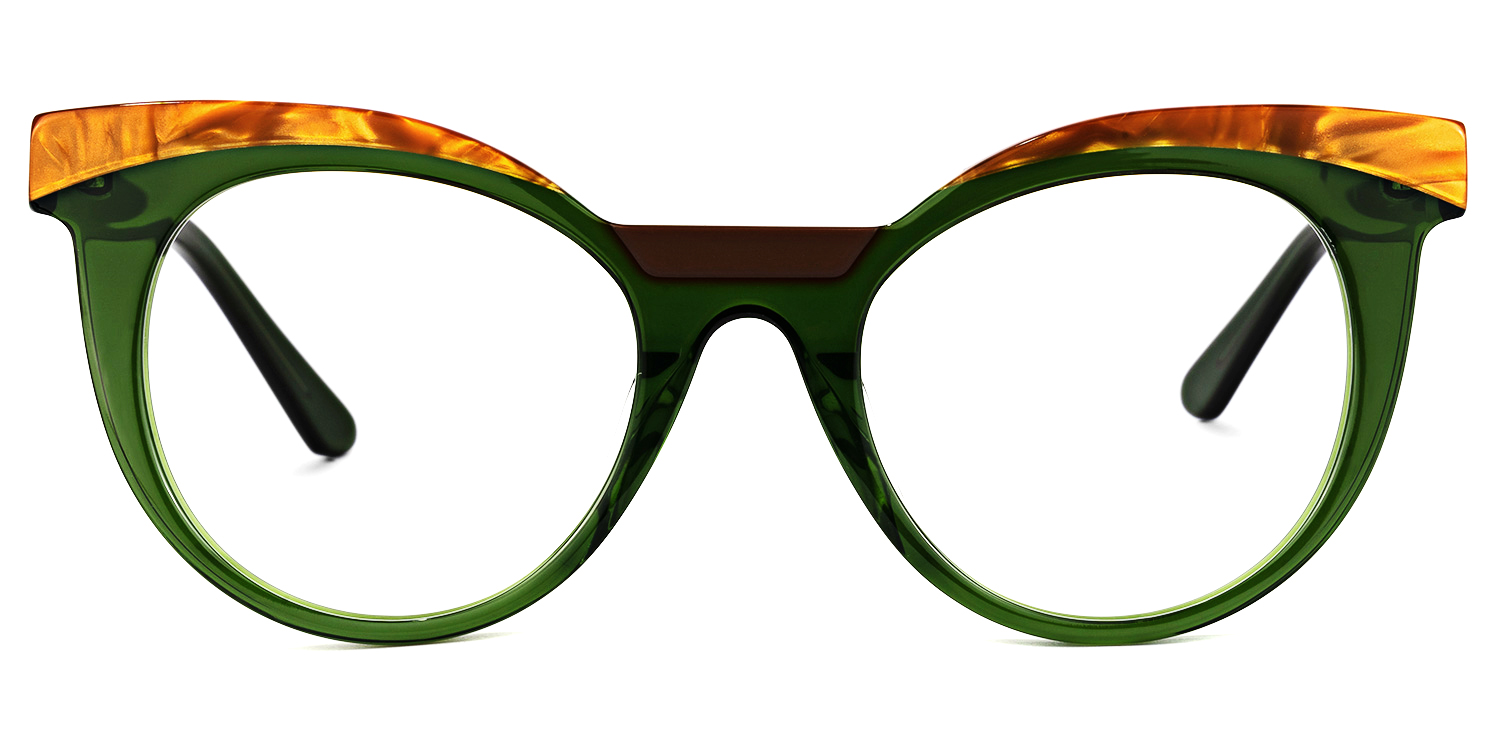 Lismary Cateye Green Glasses | ZEELOOL UK0