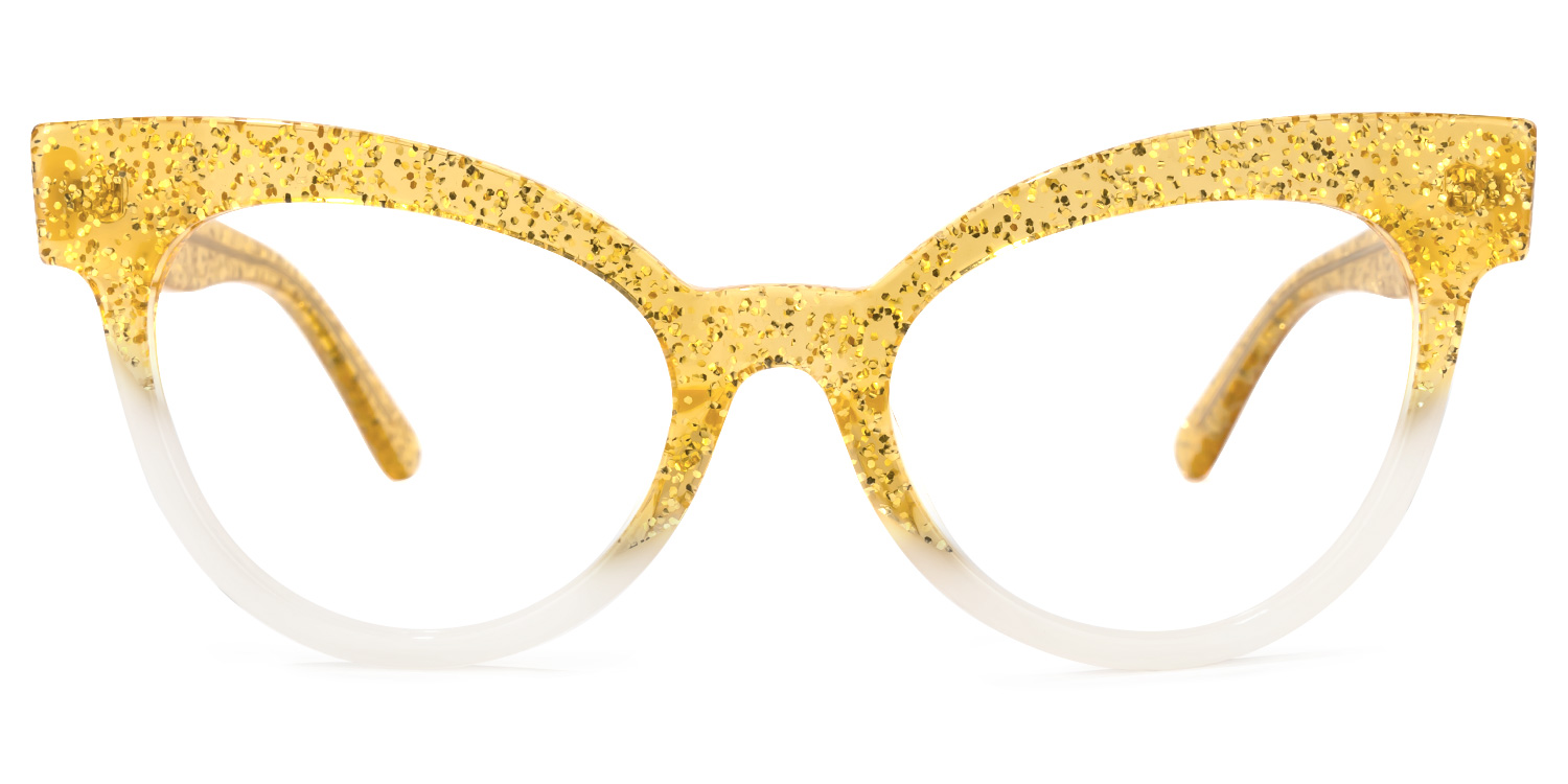 Haydee Cateye Yellow Glasses | ZEELOOL UK0