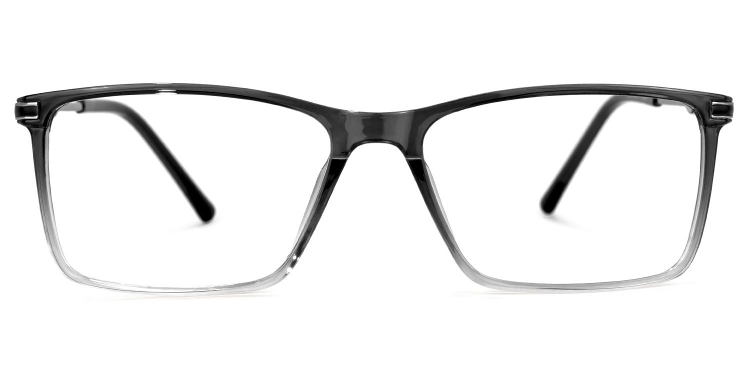 Mikysha Rectangle Gray Glasses | ZEELOOL UK0