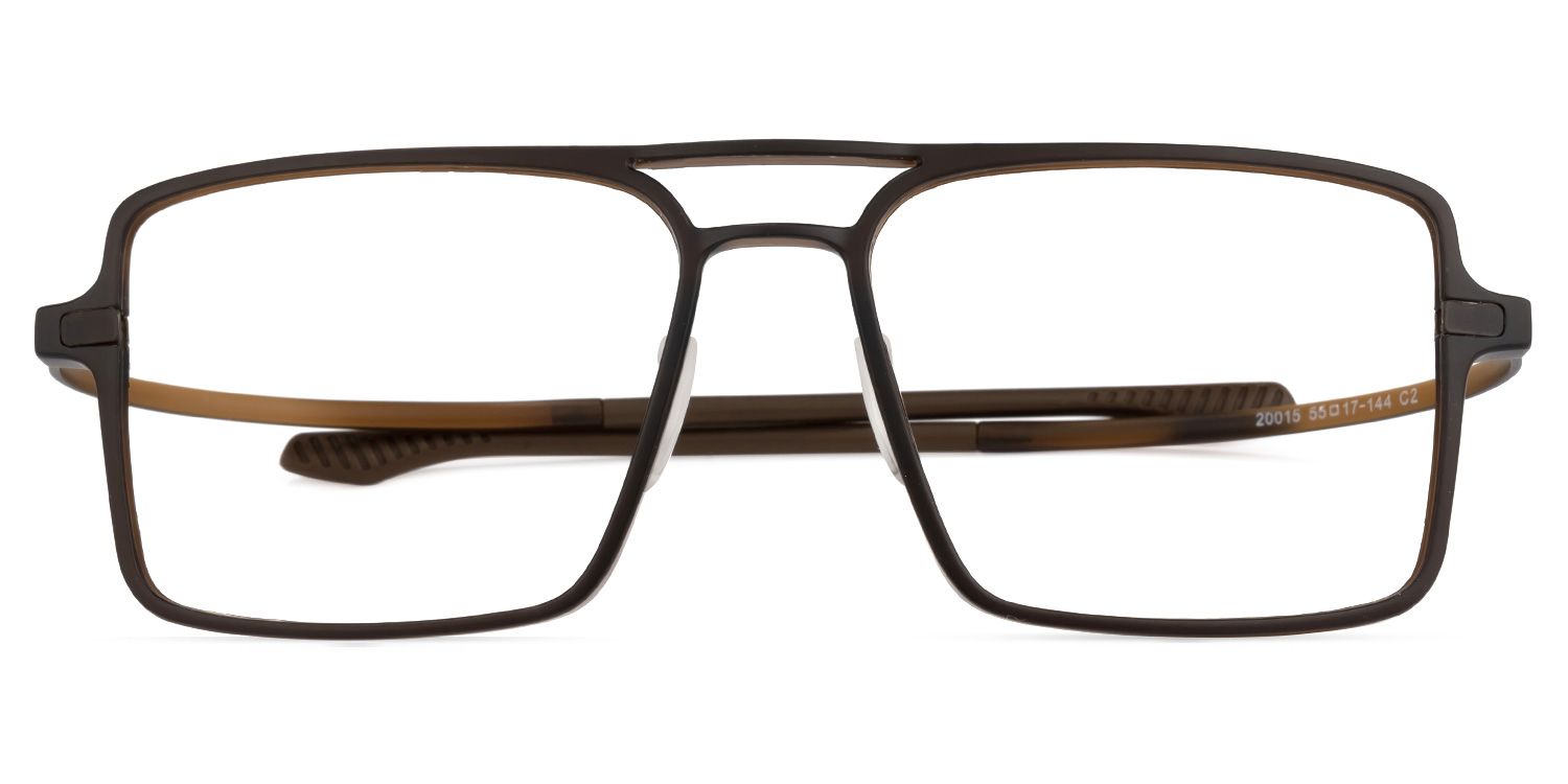 Dorthe Aviator Brown Glasses | ZEELOOL UK0