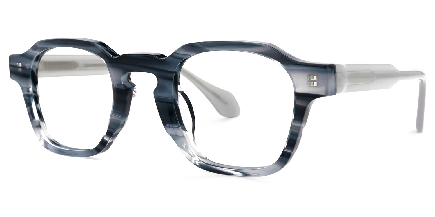 Faedo Square Blue Glasses | ZEELOOL UK1