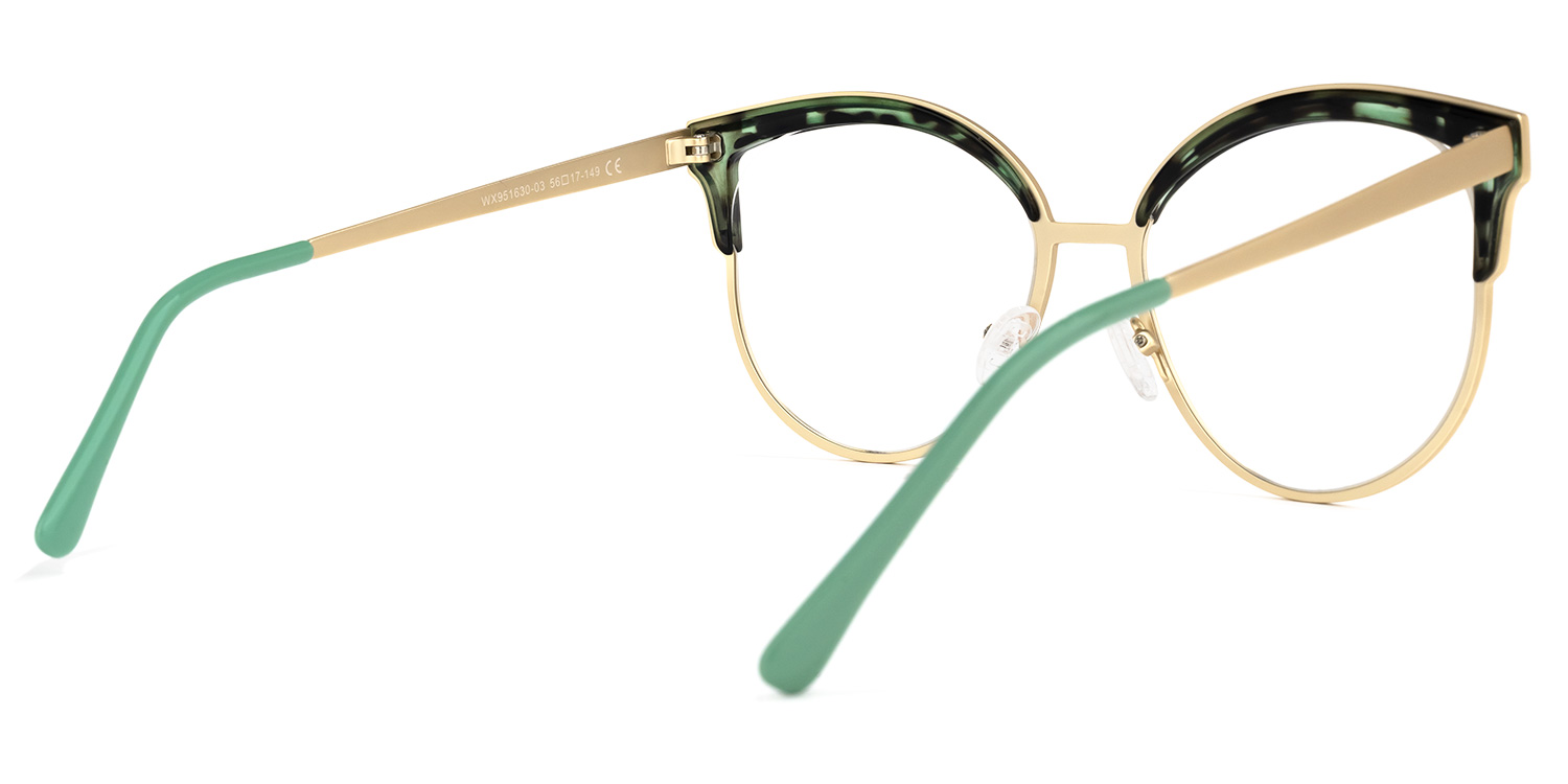 Laureano Browline Green-Tortoise Glasses | ZEELOOL UK3