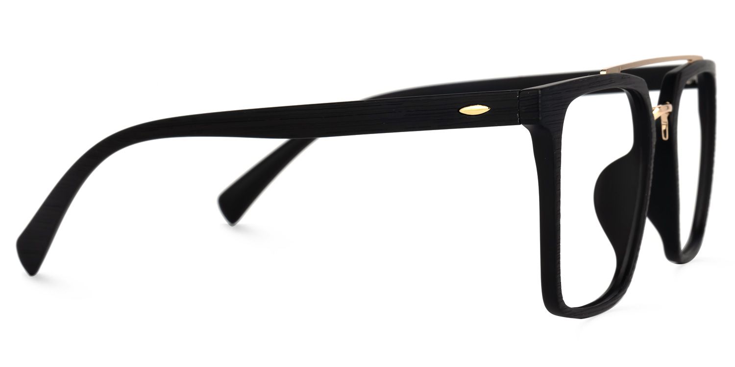 Shumac Square Black Glasses | ZEELOOL UK2