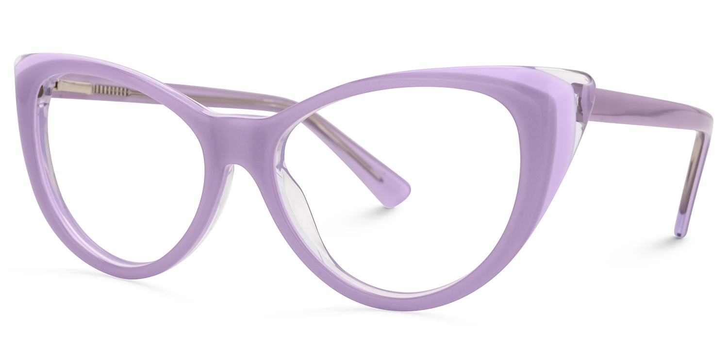 Vicky Cateye Purple Glasses | ZEELOOL UK1