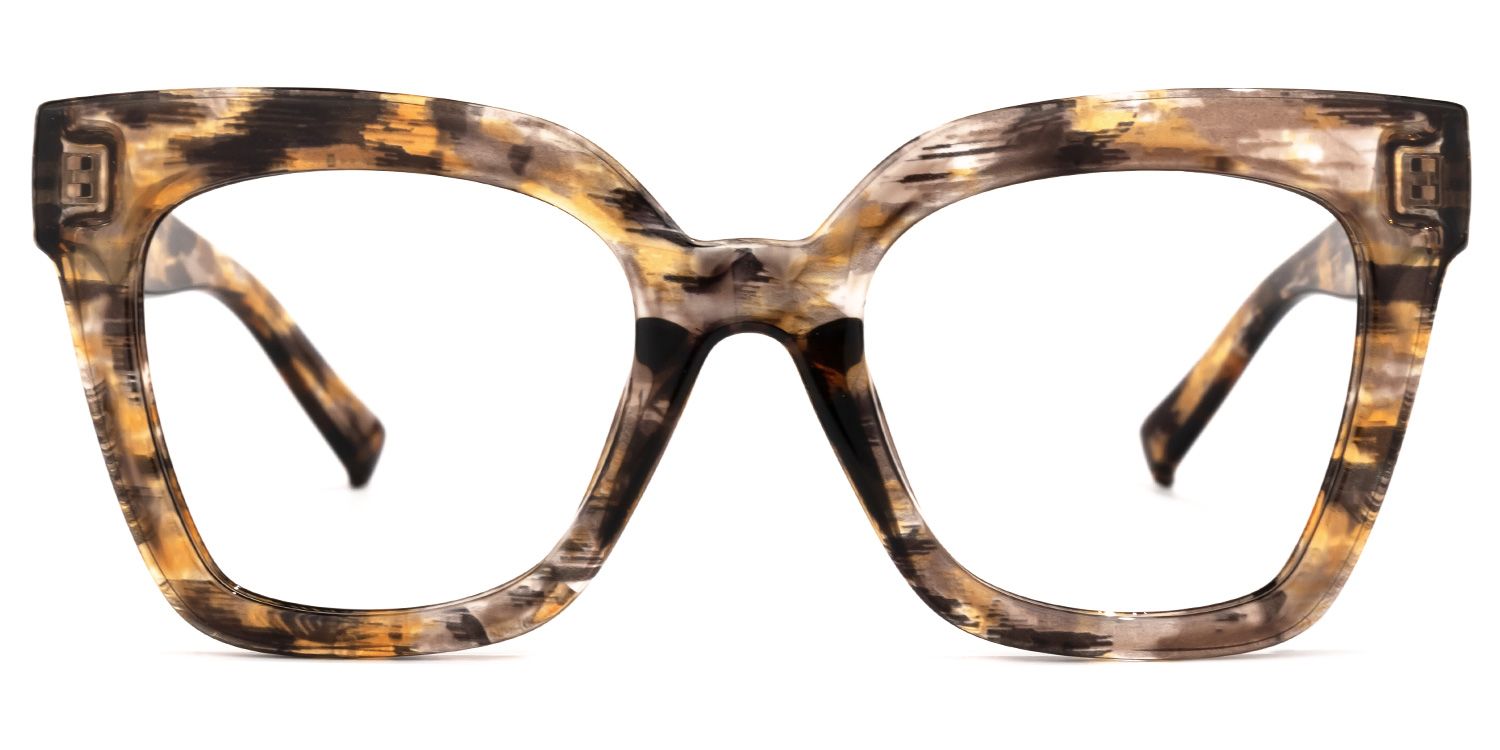 Malcolm Square Brown Eyeglasses and Glasses Frames0