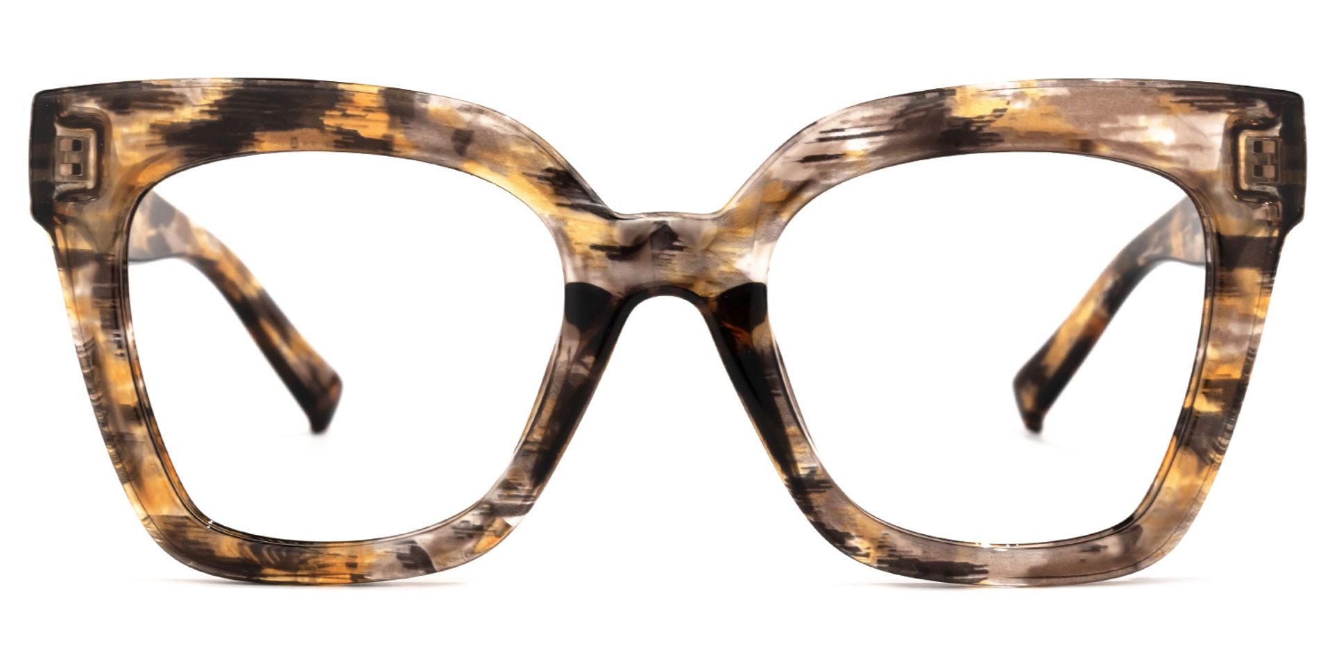 Malcolm Square Brown Eyeglasses and Glasses Frames0