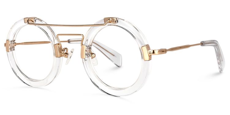 Martis Round Clear Glasses