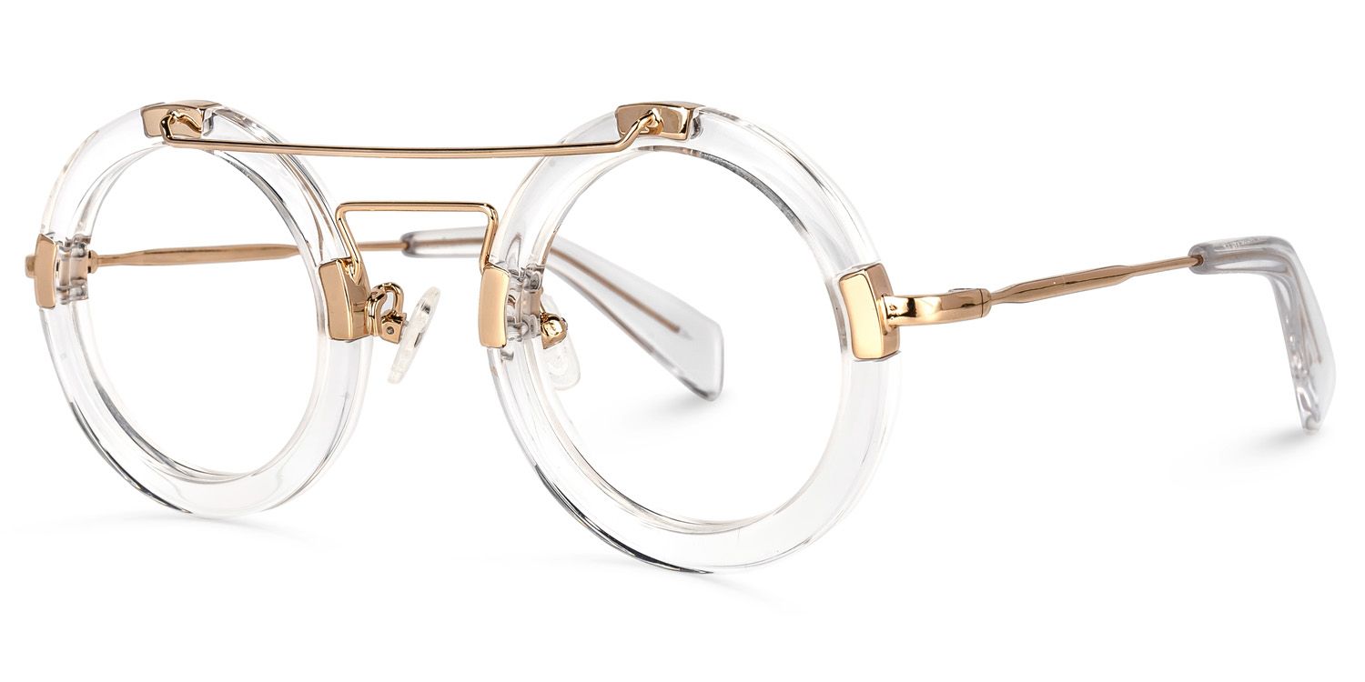 Martis Round Clear Glasses | ZEELOOL UK1