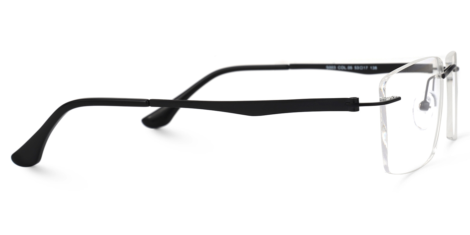 Hairston Square Black Glasses2