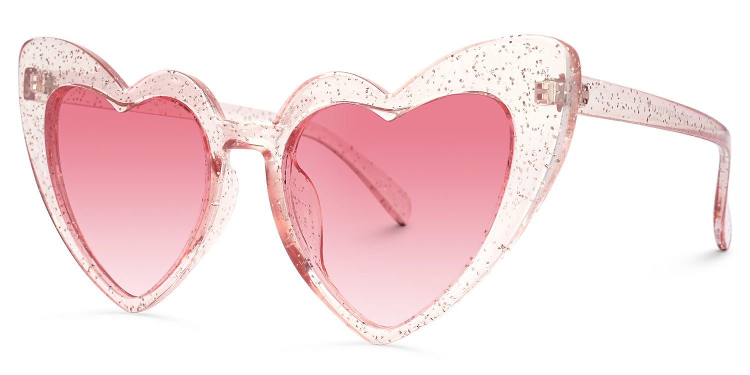 Monkina Heart Pink Sunglasses | ZEELOOL UK1