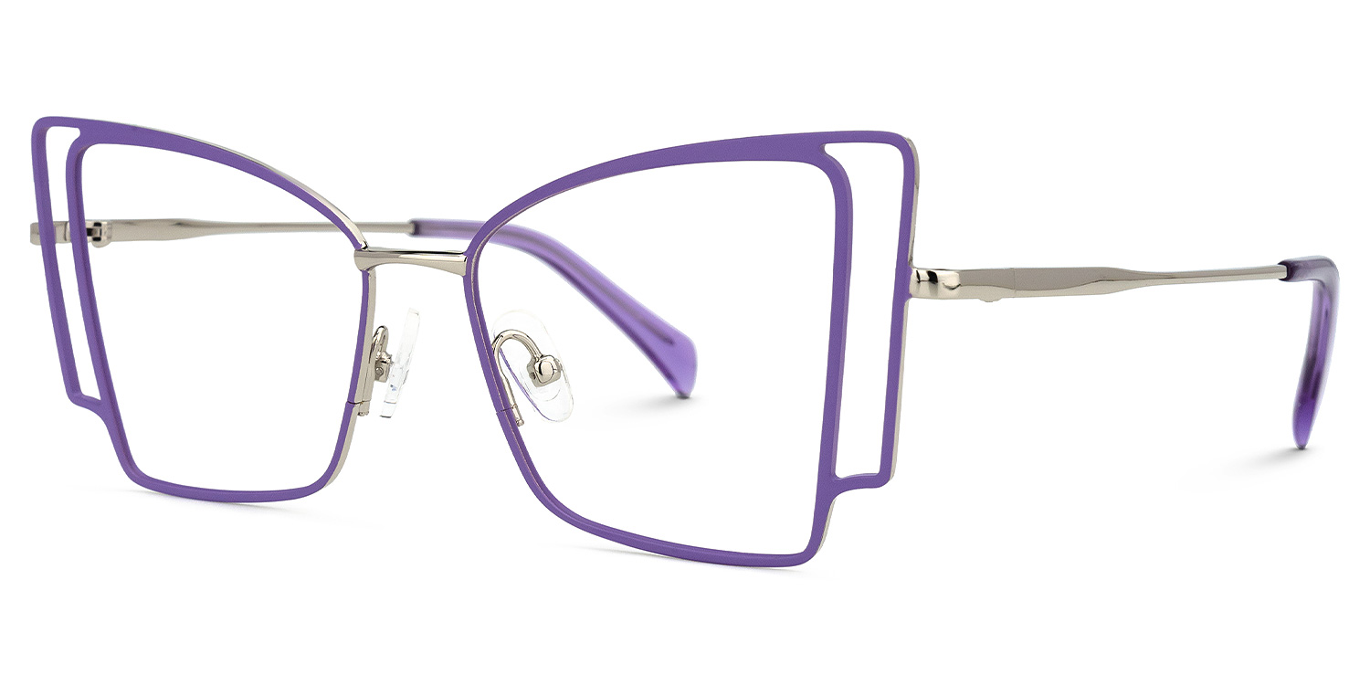 Tapacia Geometric Purple Glasses | ZEELOOL UK1