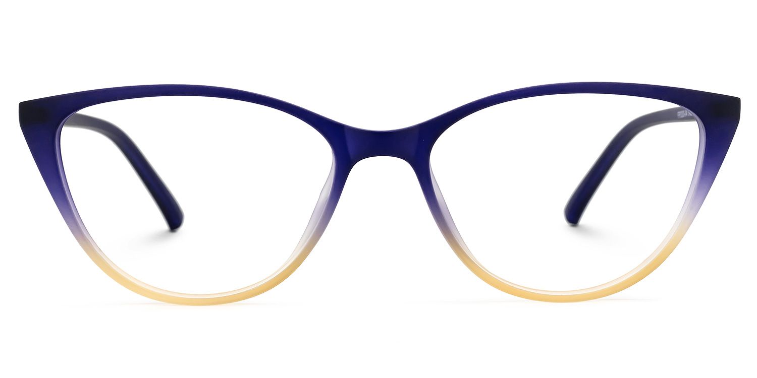 Lucy Cateye Blue Glasses  | ZEELOOL UK0