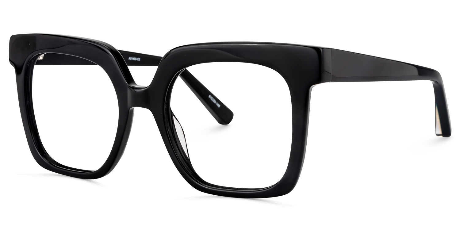 ZEELOOL Dexter Square Black Glasses