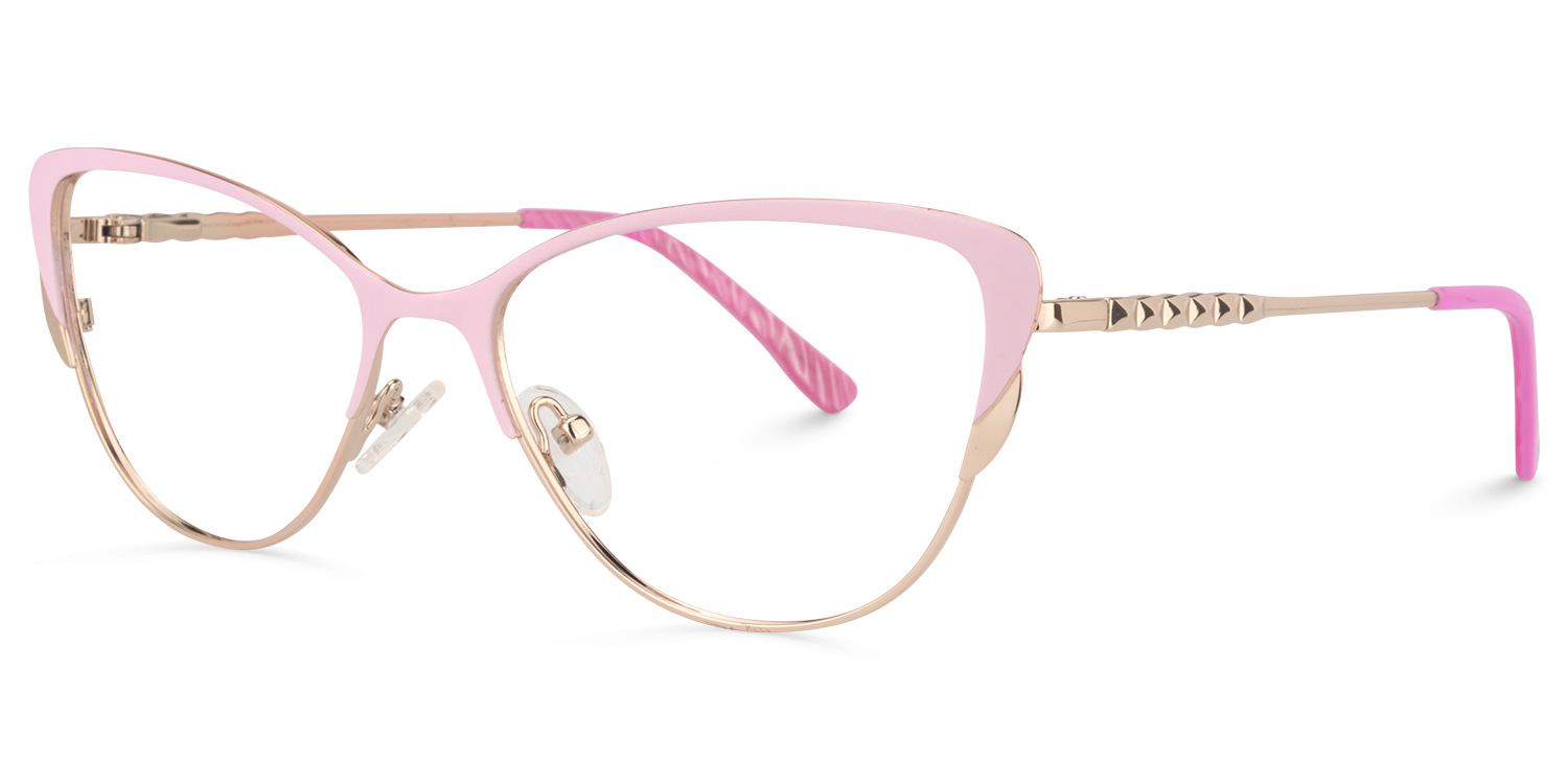 Donald Cat Eye Pink Glasses | ZEELOOL UK1