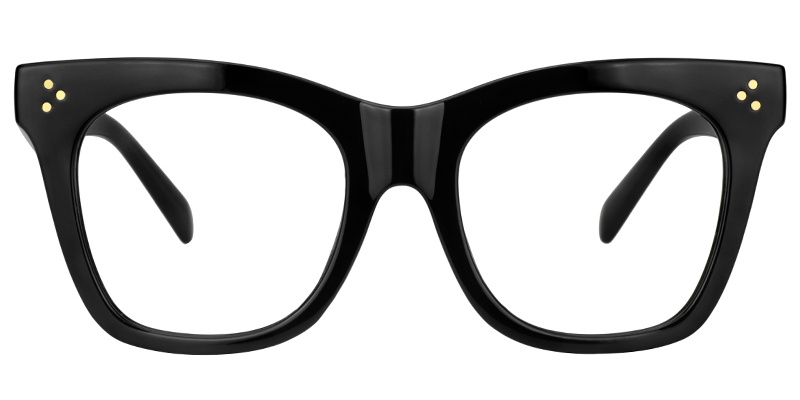Gordon Rectangle Black Glasses good-img