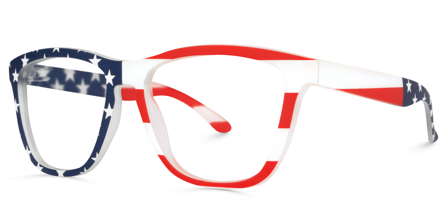 Pedro Square USA Flag Glasses | ZEELOOL UK1