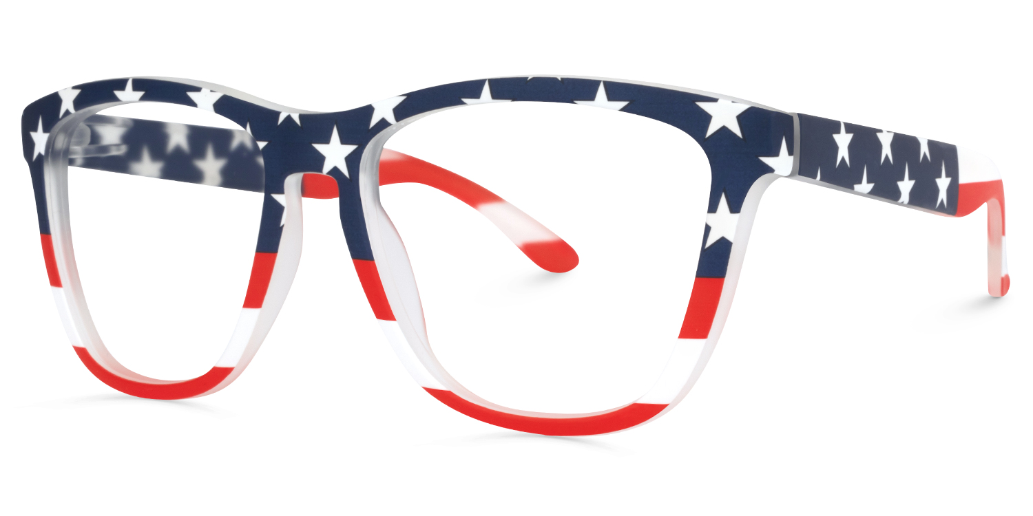 Theo Square USA Flag Glasses | ZEELOOL UK1