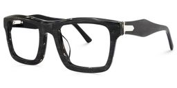 Riley Rectangle Black Glasses1
