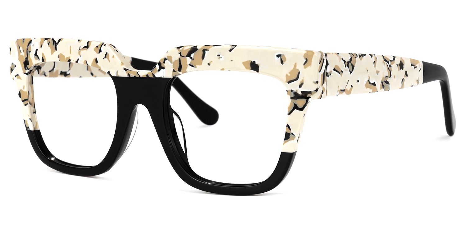 Carolann Square Black Frame Glasses | ZEELOOL UK1