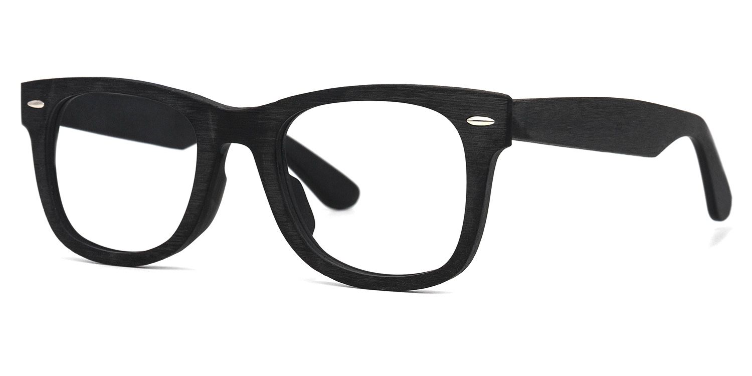 Ernie Square Black Glasses | ZEELOOL UK1
